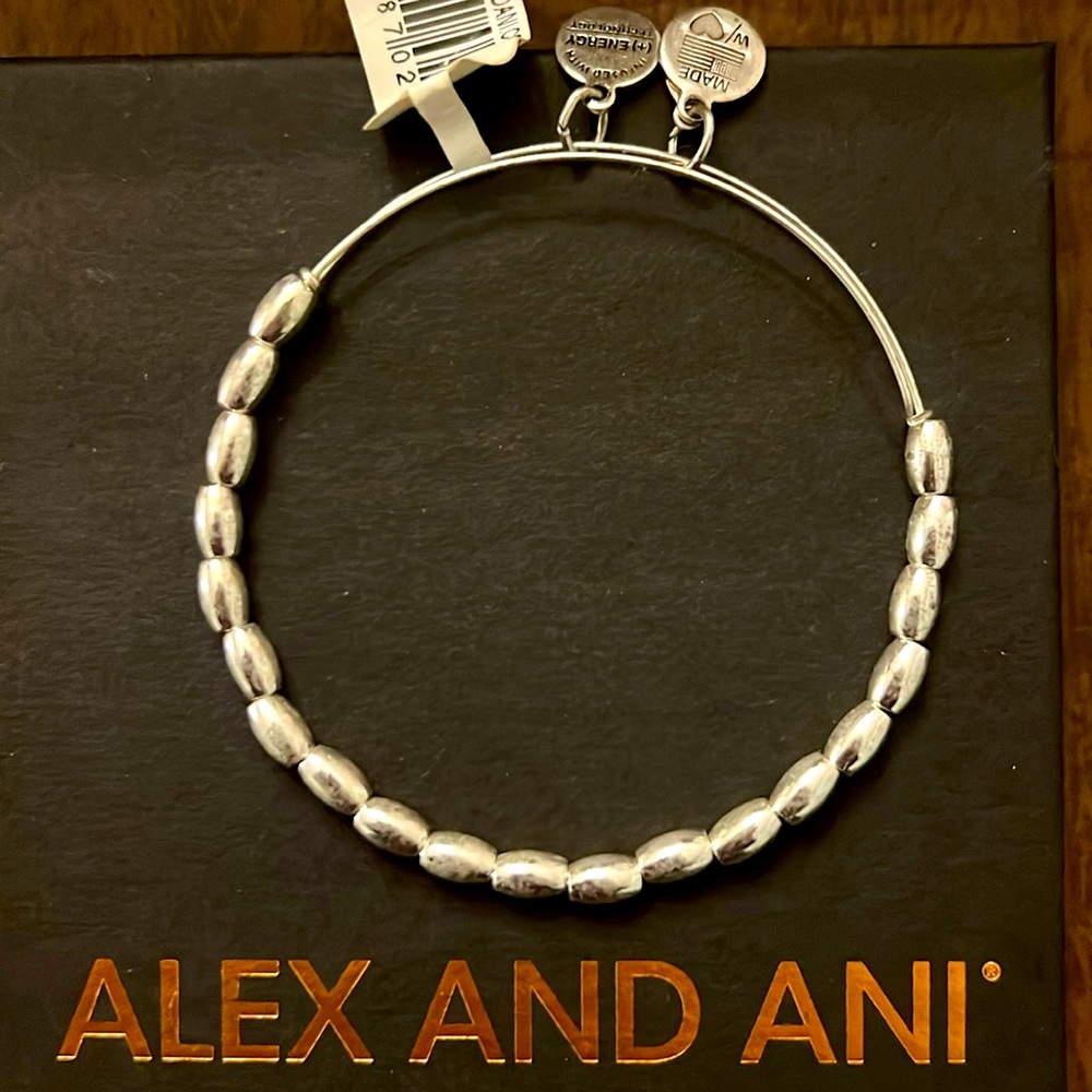 Alex and Ani Silver Jordan Beaded Bracelet NWT